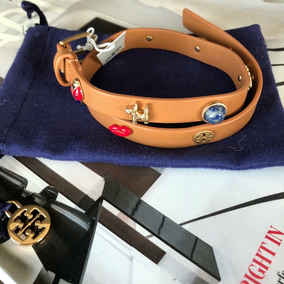 Tory Burch Jewelry - Tory Burch Crazy Charms Double-Wrap Bracelet
